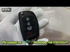 3+1 botão 433MHz Flip Remote Key Para Hyundai Sonata / Elantra
