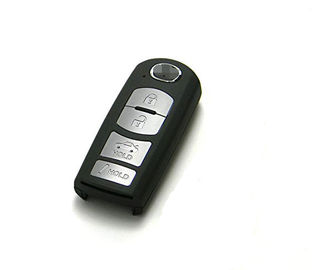 Telecontrole Keyless da entrada de Mazda do botão de prata, identificação chave WAZSKE13D01 do FCC da corrente de relógio da proximidade