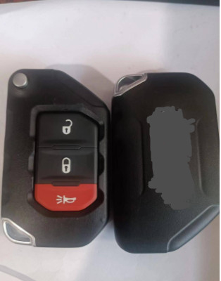 comprar Botão Keyless de Jeep Wrangler OHT1130261 Flip Car Remote Key For 433Mhz 2+1 Fabricação em linha