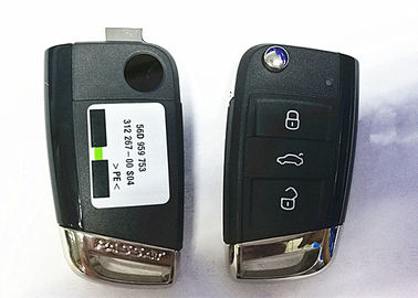 comprar Enegreça a chave remota do carro de VW Passat de 3 botões, 56D 959 752 que a VW lança a caixa chave da corrente de relógio online manufacture