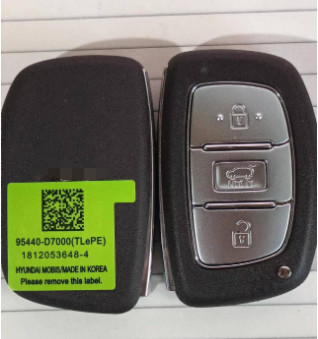 433Mhz 3 Botão 95440-D7000 47 Chip Smart Key Para 2019 Hyundai Tucson