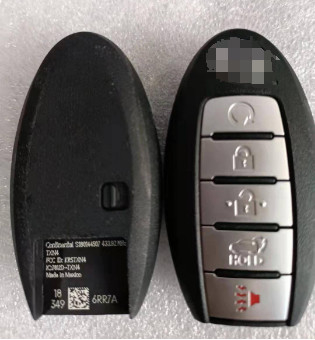 433Mhz 4+1 botão 4A Chip S180144507 KR5TXN4 Smart Key Para Nissan Rouge