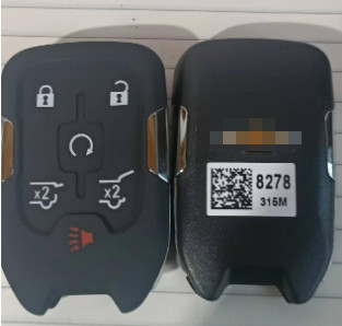 315Mhz 5 + 1 Botão 46 Chip HYQ1AA 13508278 Smart Key Para Chevrolet Tahoe Suburban