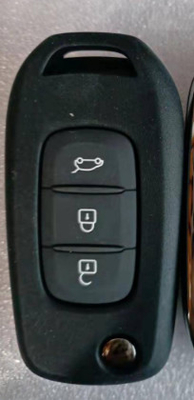 433Mhz 3 botões CWTWB1G767 4A Chip Flip Remote Key para Renault Captur Megane3