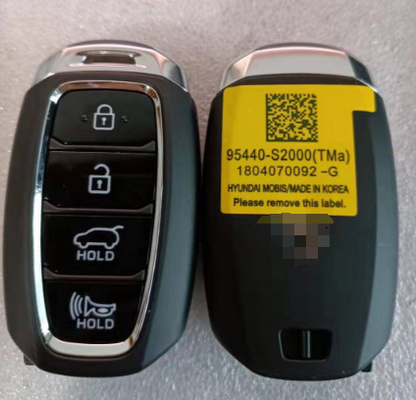433Mhz 95440-S2000 4 botões 47 Chip TQ8-FOB-4F19 Smart Key Para 2019- Hyundai Santa Fe